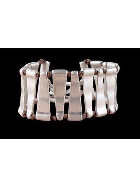 Premier Designs Frosted Silver Bracelet Durango Collection Southwestern Tribal